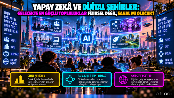 Yapay Zekâ ve Dijital Şehirler: Gelecekte En Güçlü Topluluklar Fiziksel Değil, Sanal mı Olacak?